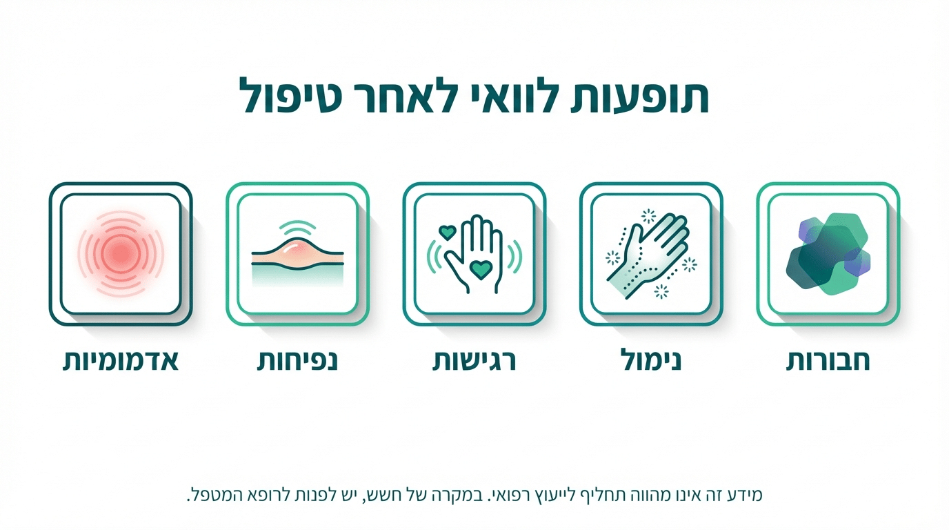 תופעות לוואי אפשריות אחרי טיפול אולטרסאונד